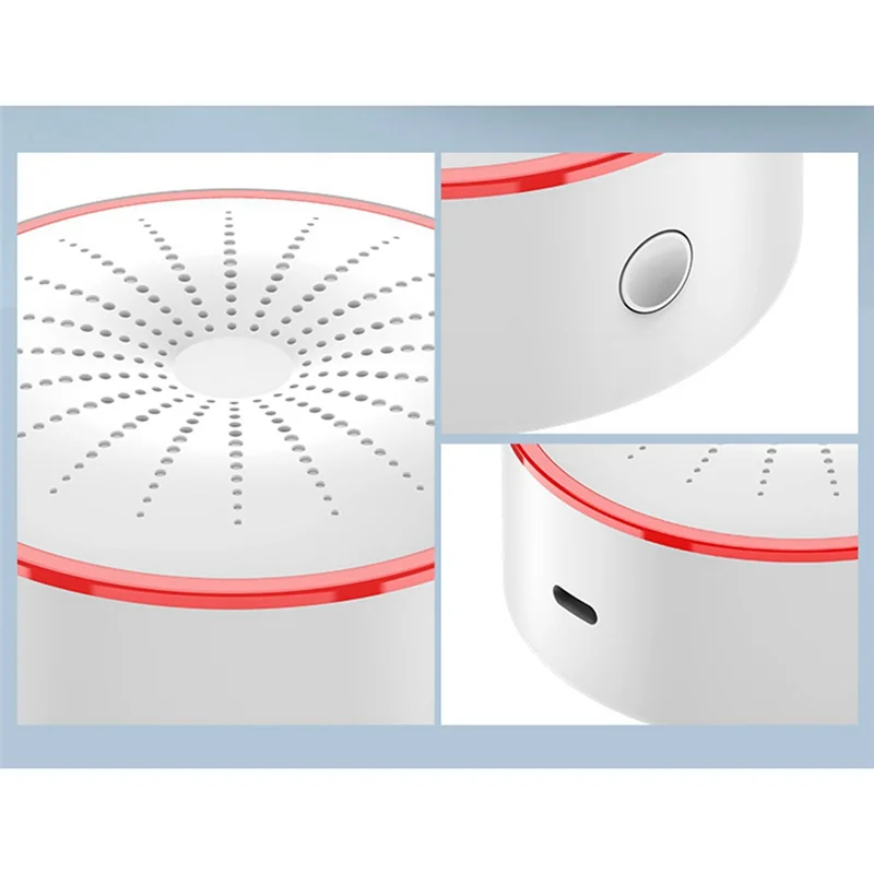 B47C Tuya Smart Home Drahtlose Alarm System Sound Und Licht Alarm Sensor Detektor Intelligente USB Powered Sensor Zigbee