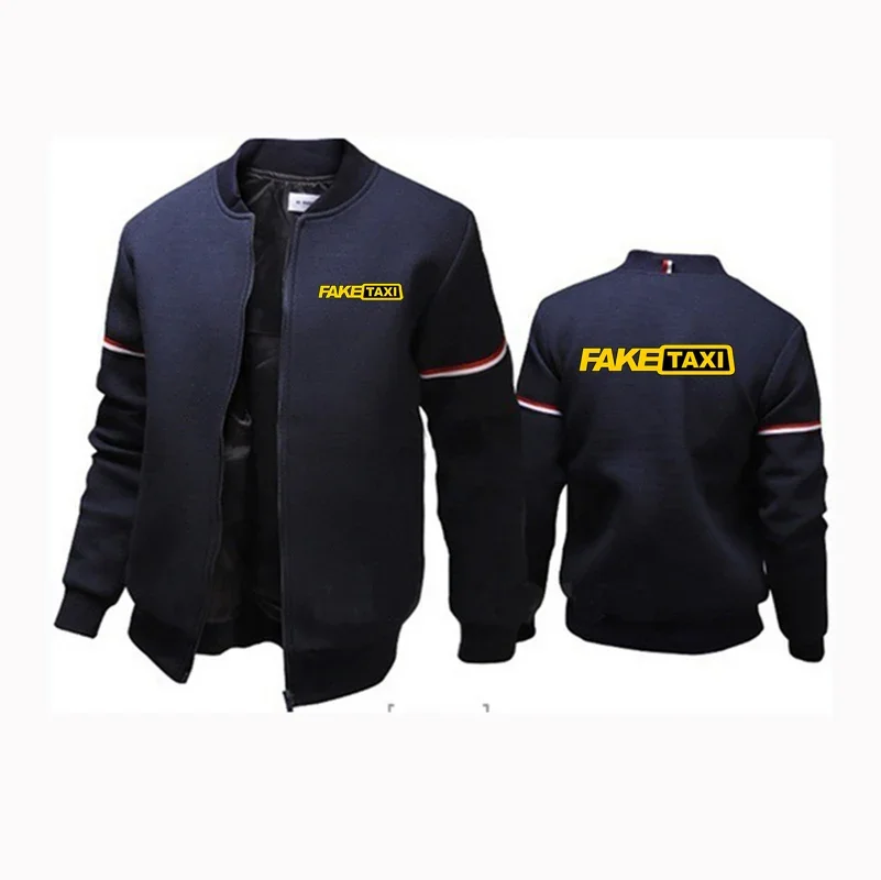 2024 New FAKE TAXI Spring and Autumn Printing Fashion Outdoor Sports Jakcet Mens Zip Jacket Casual Street Windbreaker Jacket