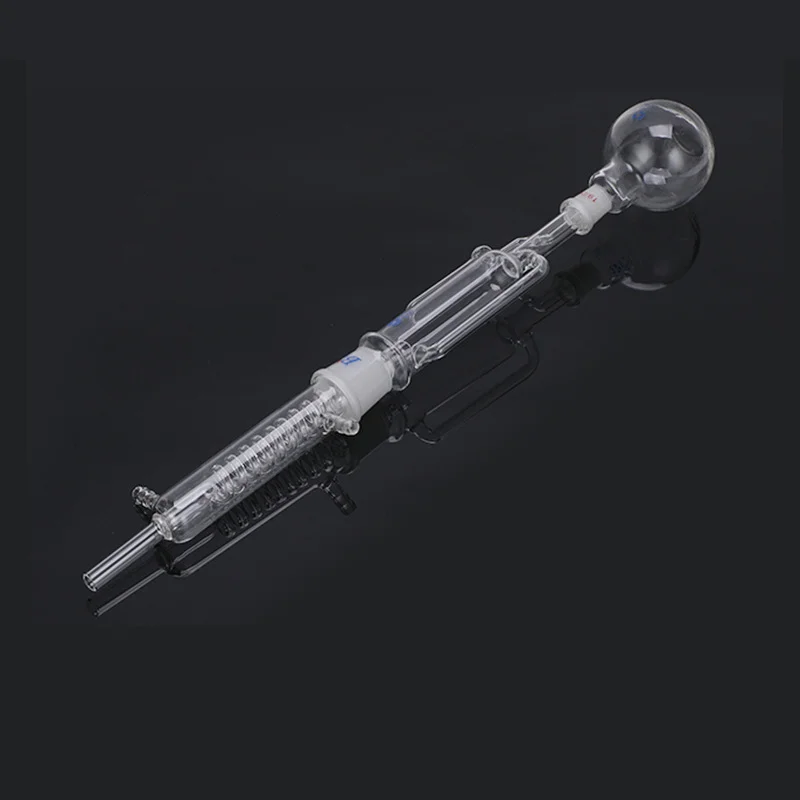 60ml Soxhlet extractor glass spherical snake fat extractor complete set of laboratory extraction device extractor