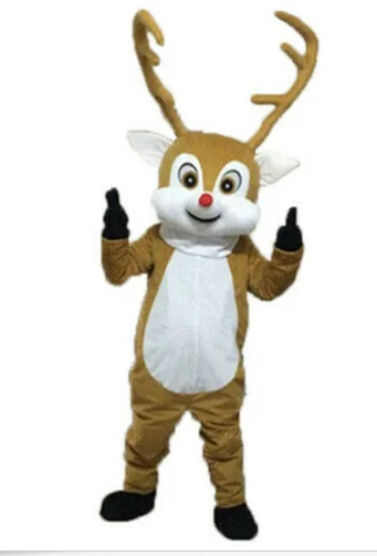 Neue Erwachsene Charakter Deer Maskottchen Kostüm Halloween Weihnachten Kleid Volle Körper Requisiten Outfit Maskottchen Kostüm