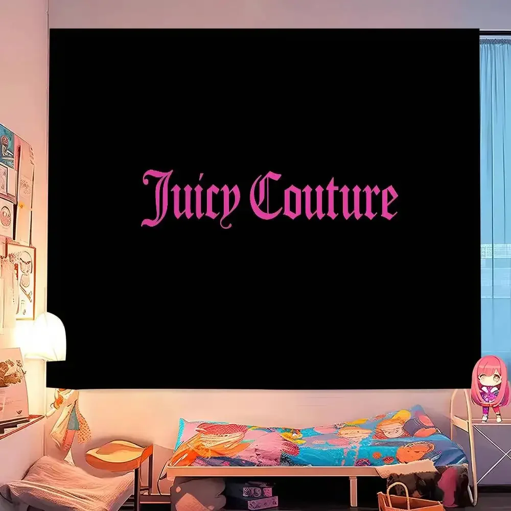 J-Juicy Cool C-Couture Anime Tapestry Hippie Flower Wall Carpets Dorm Decor Cheap Hippie Wall Hanging