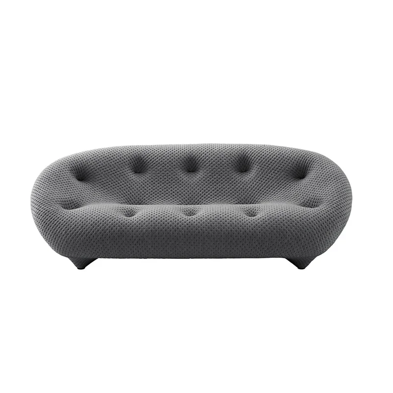 

Italian light luxury Internet celebrity star with the same shell sofa freehand space designer fabric curved sofa
