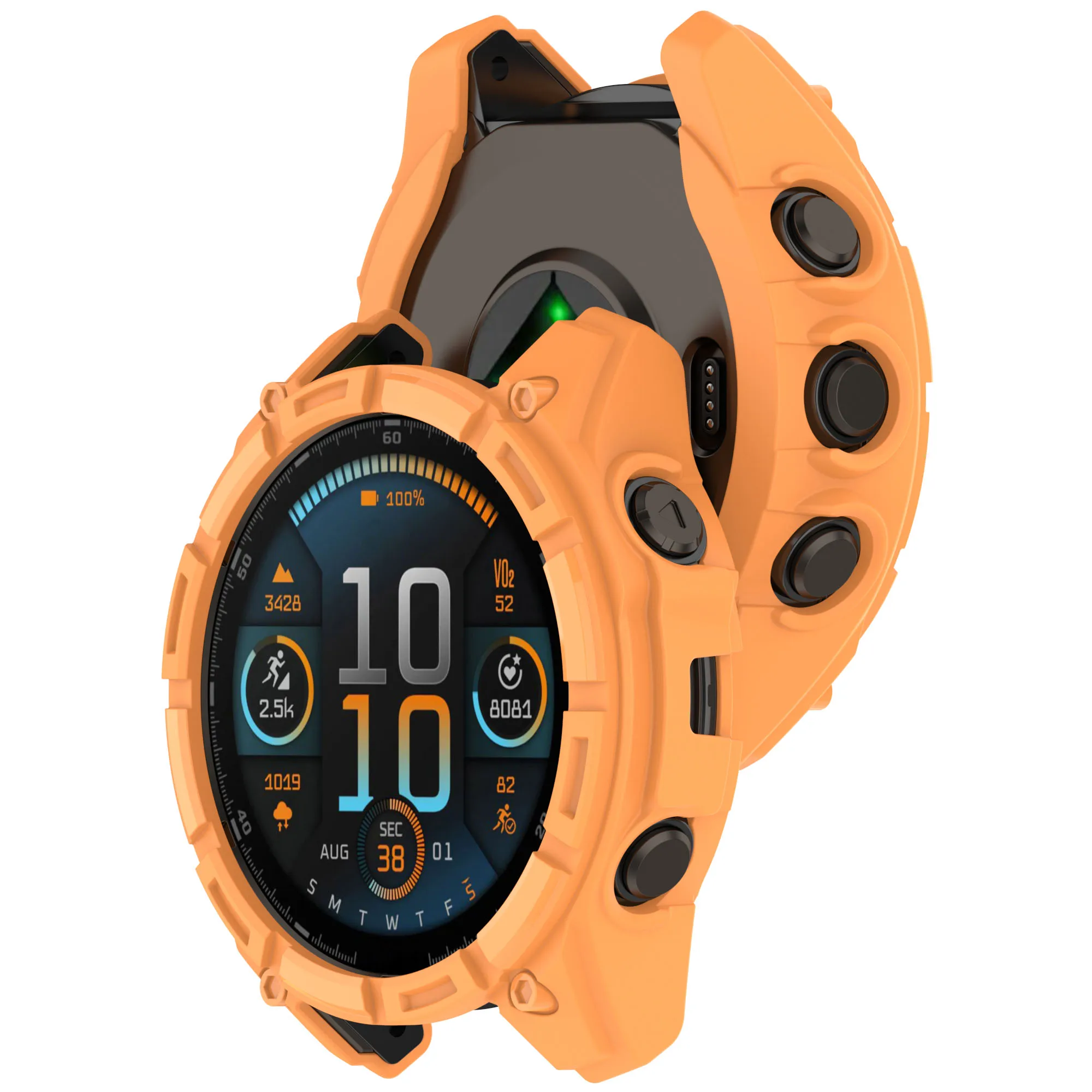 TPU Case For Garmin Fenix 8 43/47/51mm Hollow Watch Cover Decoration Colorful Watch Shell For Garmin Fenix 8