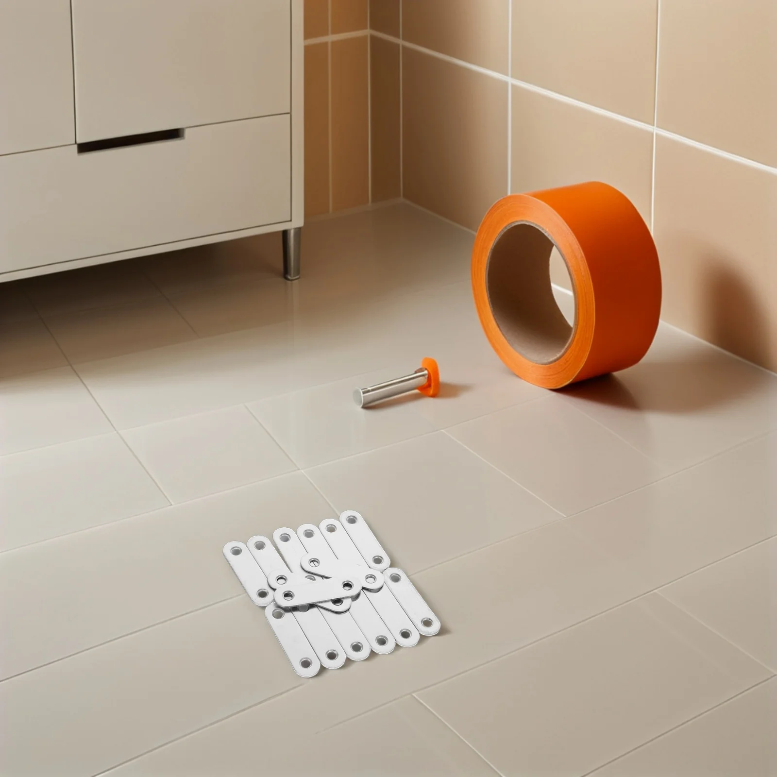 

40Pcs Stainless Steel Thickened Corner Brackets Heavy Duty Furniture Flat Plate Braces for Cabinets Shelves Universal Metal