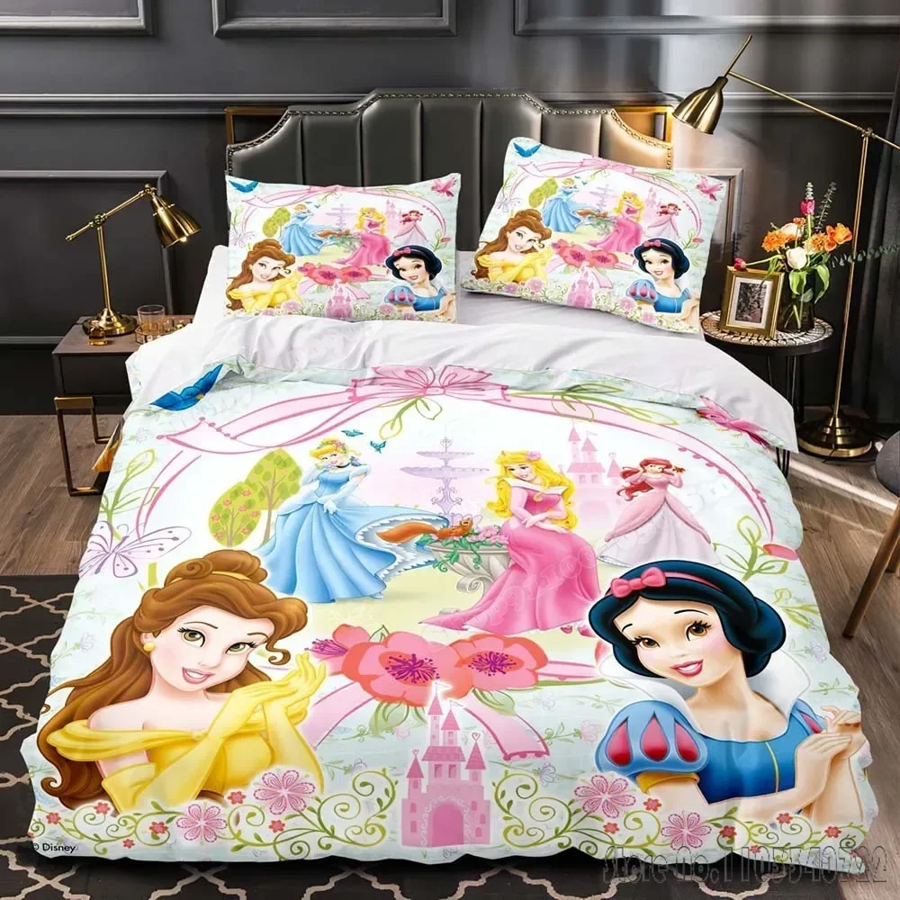 Genuine Disney Princess Snow White Girl Duvet Cover Set HD Comforter Cover for Kids Bedding Sets Bedclothes Bedroom Decor