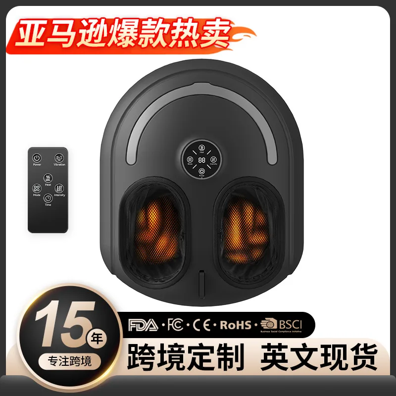 

Massage foot massage machine spot remote control small size airbag kneading hot compress foot massager light and portable