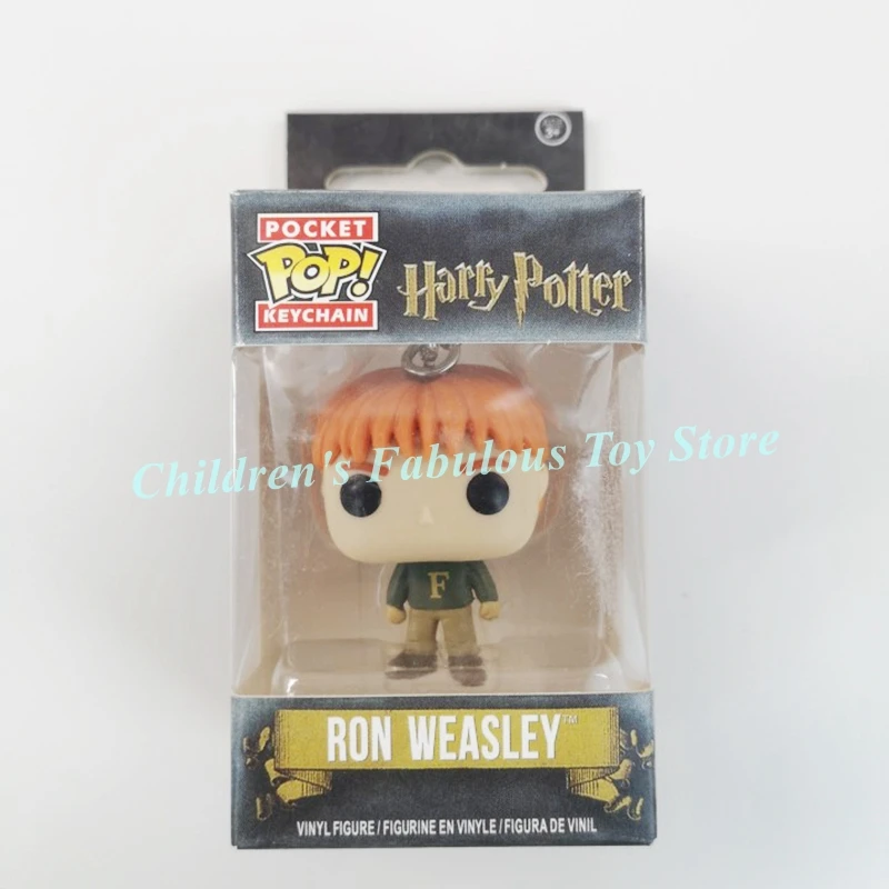 Funko Pocket Keychain Toy Hermione Granger Dobby Dumbledore Malfoy Ginny Ron Hedwig Snape Voldemort Luna Pocket Pop Key Ring Toy