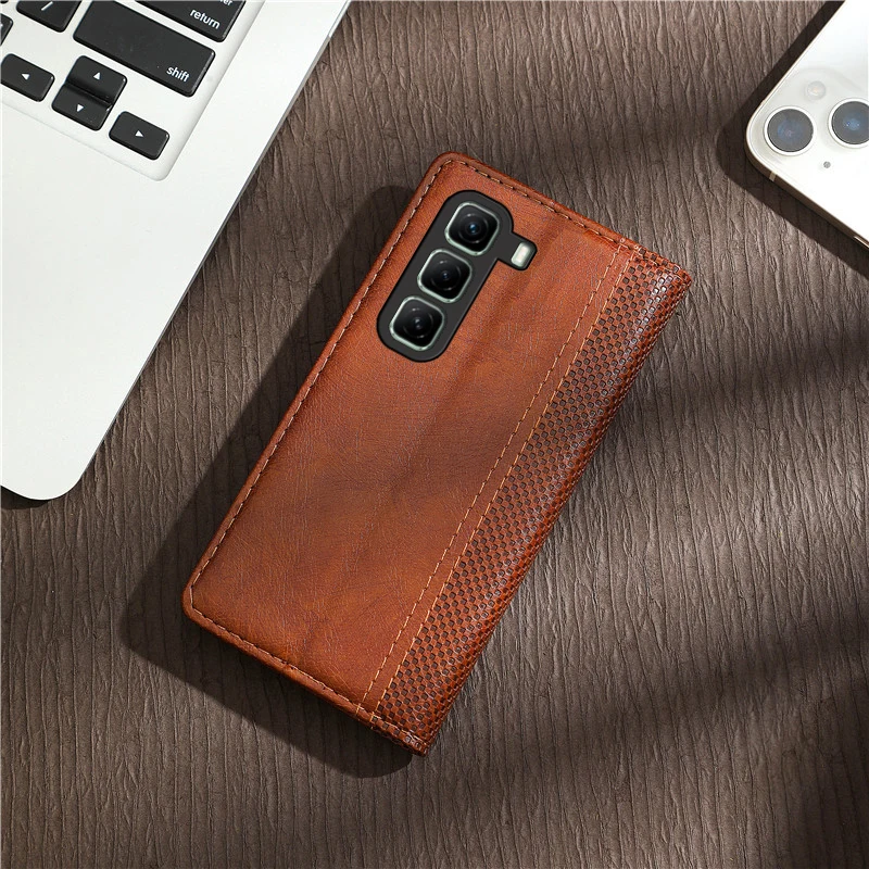 For Infinix Hot 50 Phone Case Global Version Leather Etui Infinix Hot 50 Cover Hot50 4G 5G Hot 50 Pro Plus Hot 50i Book Holster