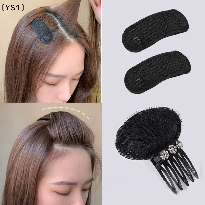 

〔YS1〕Rhinestone Invisible Fluffy Sponge Hair Clip Front Hair Line Volume Base Puff Cushion Hair Bun Hair Styling Hair Hairpin
