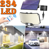 Solar Light Outdoor Super Bright Motion Sensor Solar Strong Power LED Garden Wall Lamp IP65 Waterproof 3 Working Mode