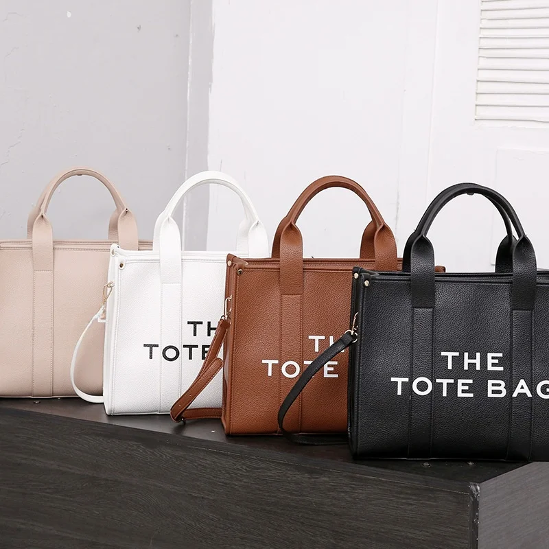 

Trendy Large Capaci Handheld Tote Bag Letter Single oulder Bag Simple Commuter Handbag Faionable Travel Bag