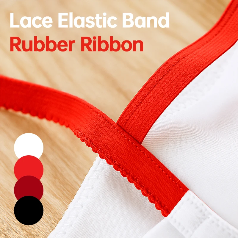 

30/50M 10mm Soft Lace Trim Elastic Rope Underwear Bra Strap Braid Rubber Band Swimwear Decor Stretch Tape DIY Sewing Accessories
