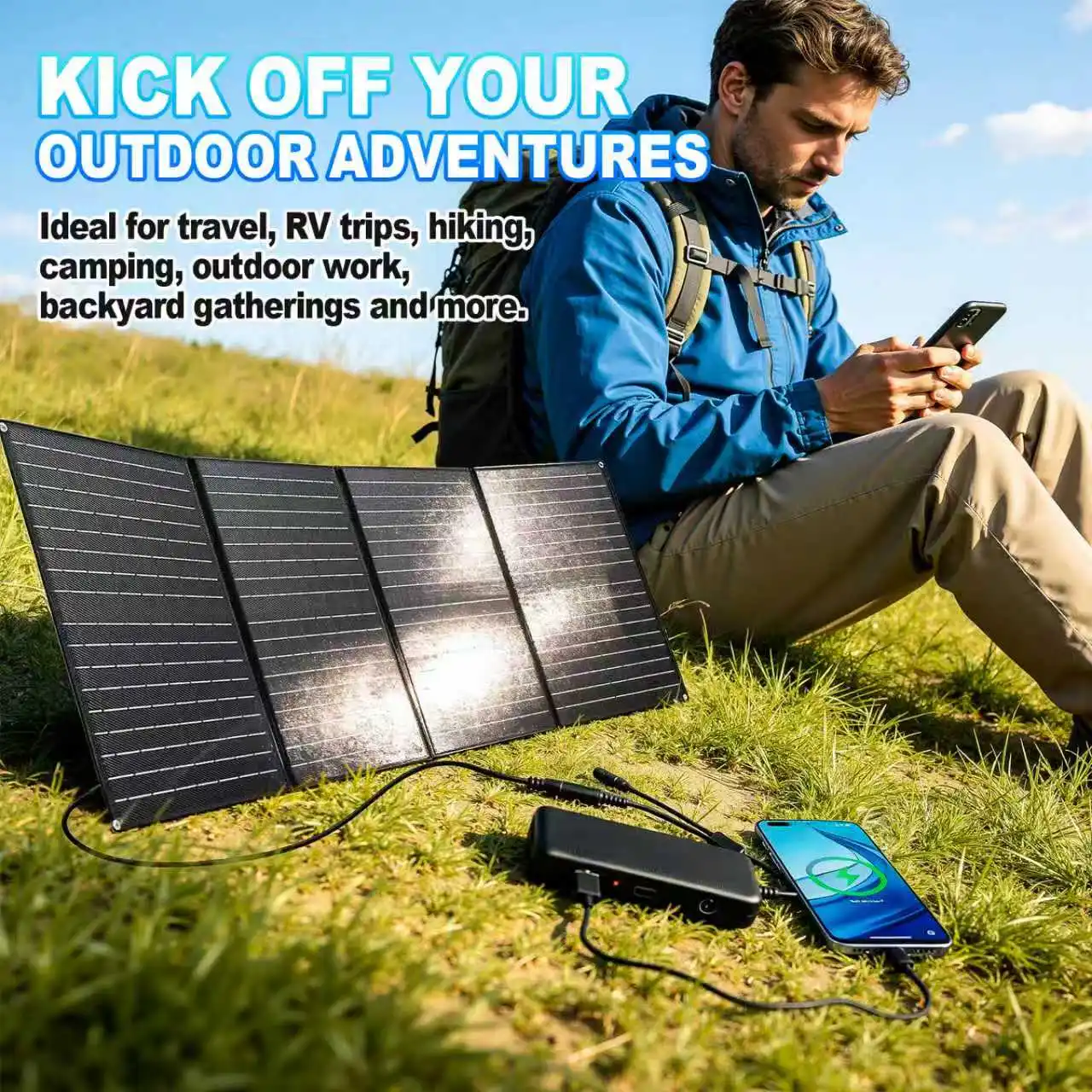 M101/P101 Solar Charge Controller Supports simultaneous charging of multiple devices including mobile phones and computers