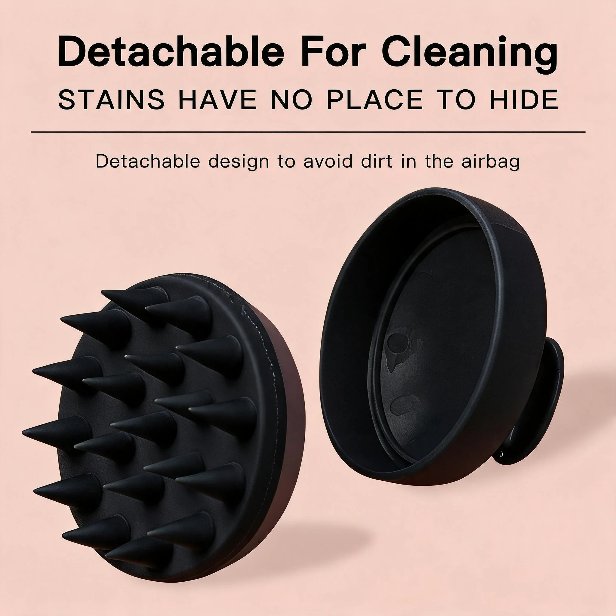 Silicone Shampoo Scalp Hair Massager Head Body Scalp Massage Brush Scalp Massage Brush Comb Magic Handle Brush Spa Massage Brush