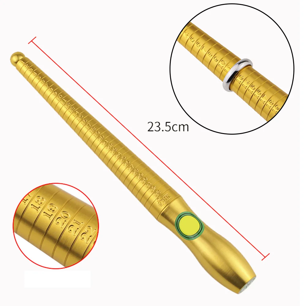 High quality Finger Sizes Gauge & HK Standard Ring Stick Set In Wooden Box