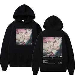 Raper Lil Peep Album graficzna bluza z kapturem wysokiej jakości modna sweter bluza męska damska Retro Hip Hop Oversized bluza z kapturem Streetwear