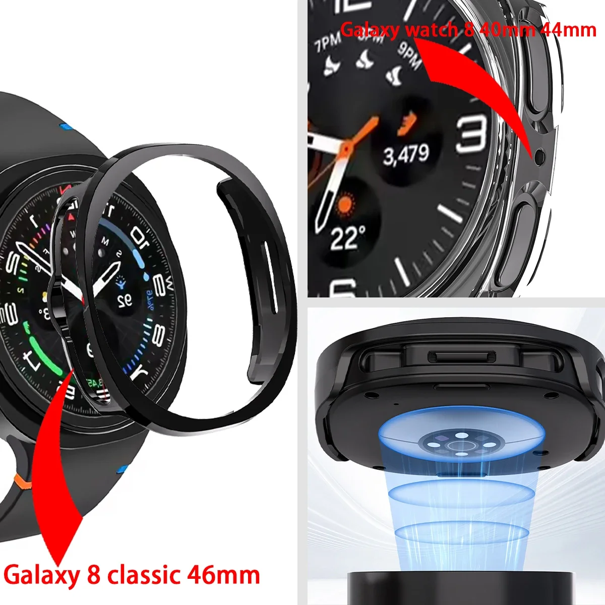 Нейлоновый ремешок для Samsung Galaxy Watch 8, 40/44 мм, регулируемый сменный браслет Correa для Watch 8, классический ремешок 46 мм, аксессуары