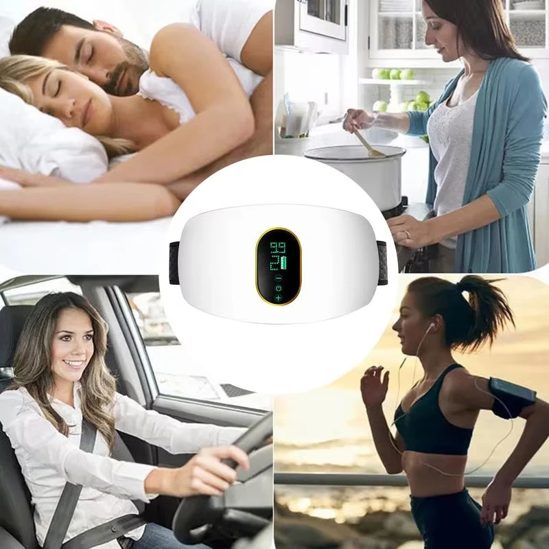 حزام تنحيف الخصر قابل لإعادة الشحن، مدلك اللياقة البدنية، فقدان الوزن، تشكيل الجسم، أداة تخفيف الإمساك