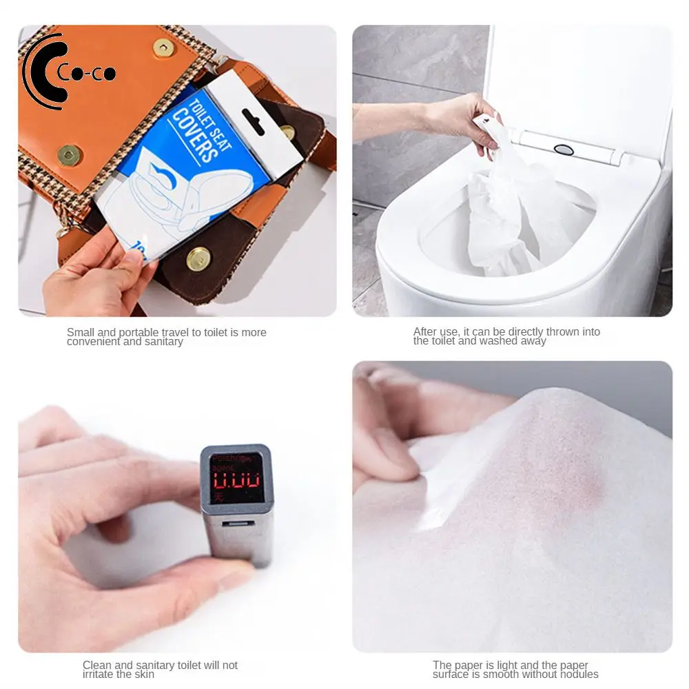 Waterproof Toilet Paper Pad 10 Pieces Are More Conv Can Be Directly Thrown Into The Toilet For Flushing Disposable Toilet Mat