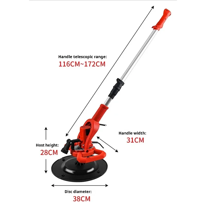 Electric Cement Mortar Trowel Leveling Machine Hand-held Floor Wall Smoothing Polishing Sander Putty Plastering Machine