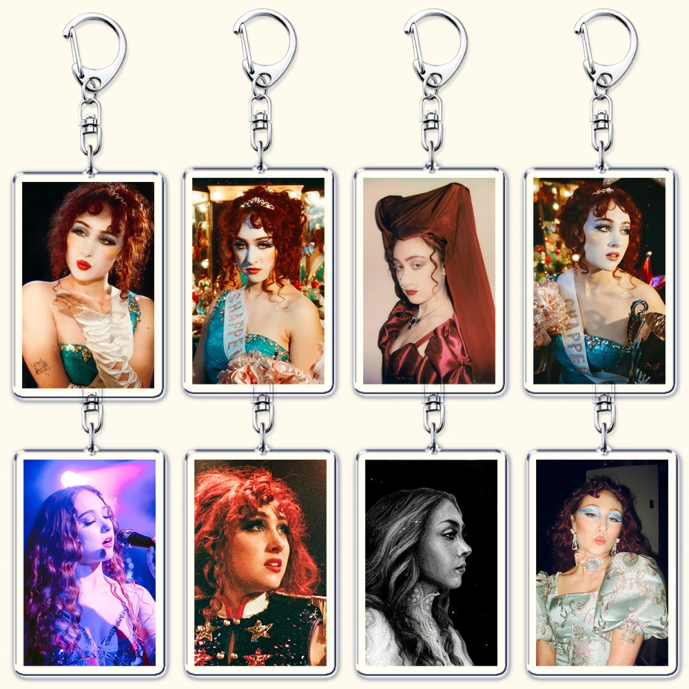Popular Singer Keychains for Women Key Chain Ring Pink Pony Club Hot To Go Good Luck Babe Keyrings Jewelry Fans Friends Gifts