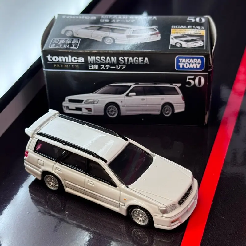 Original Takara Tomy Tomica Premium No.50 Nissan Stagea Station Wagon 1/64 Diecast Alloy Mini Car Collectible Gift For Boys Kids - view 5