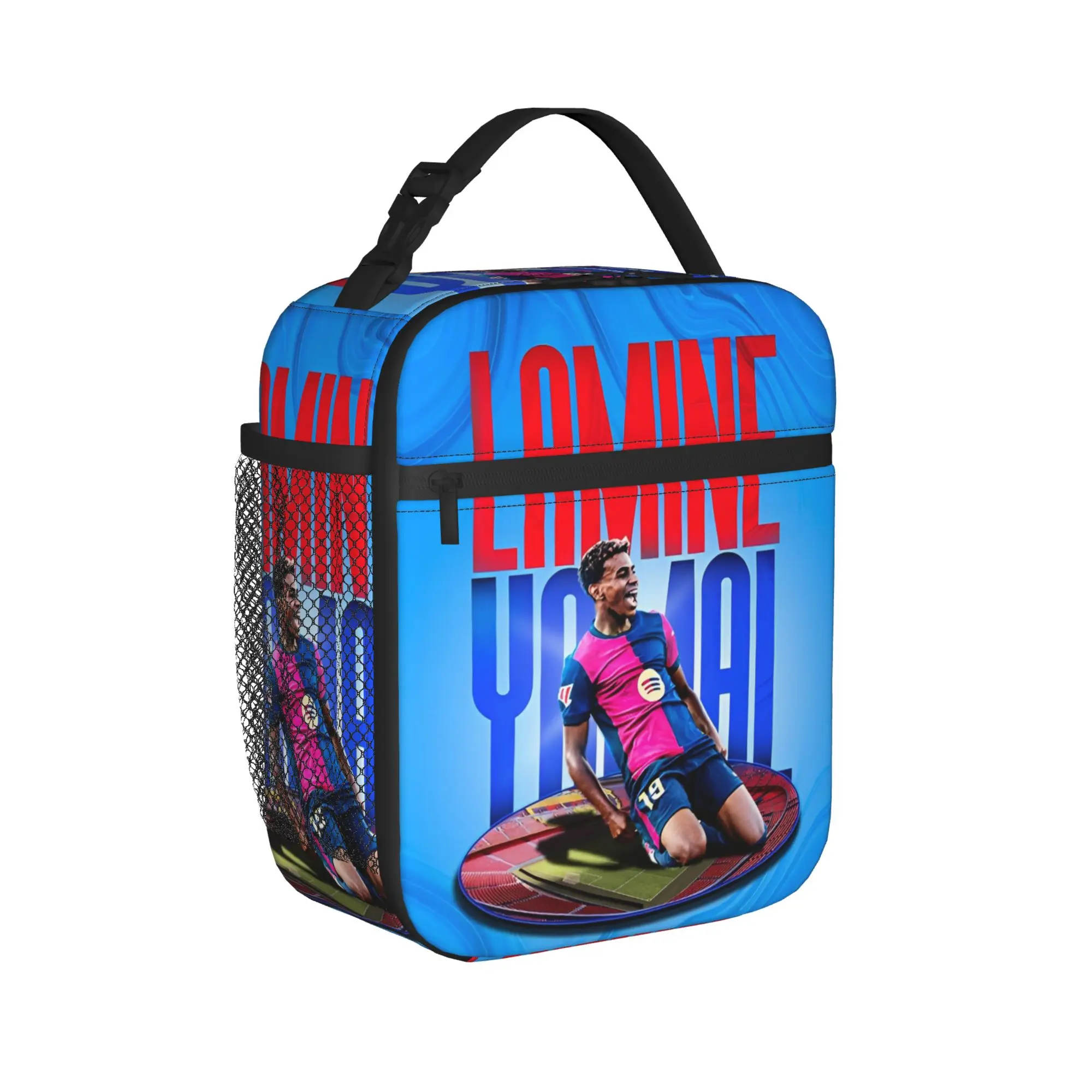 Soccer 19 Lamine Y-Yamal Insulated Lunch Bags Cooler Bag Reusable,Meal Container High Capacity Tote Lunch Box Food Storage Bags