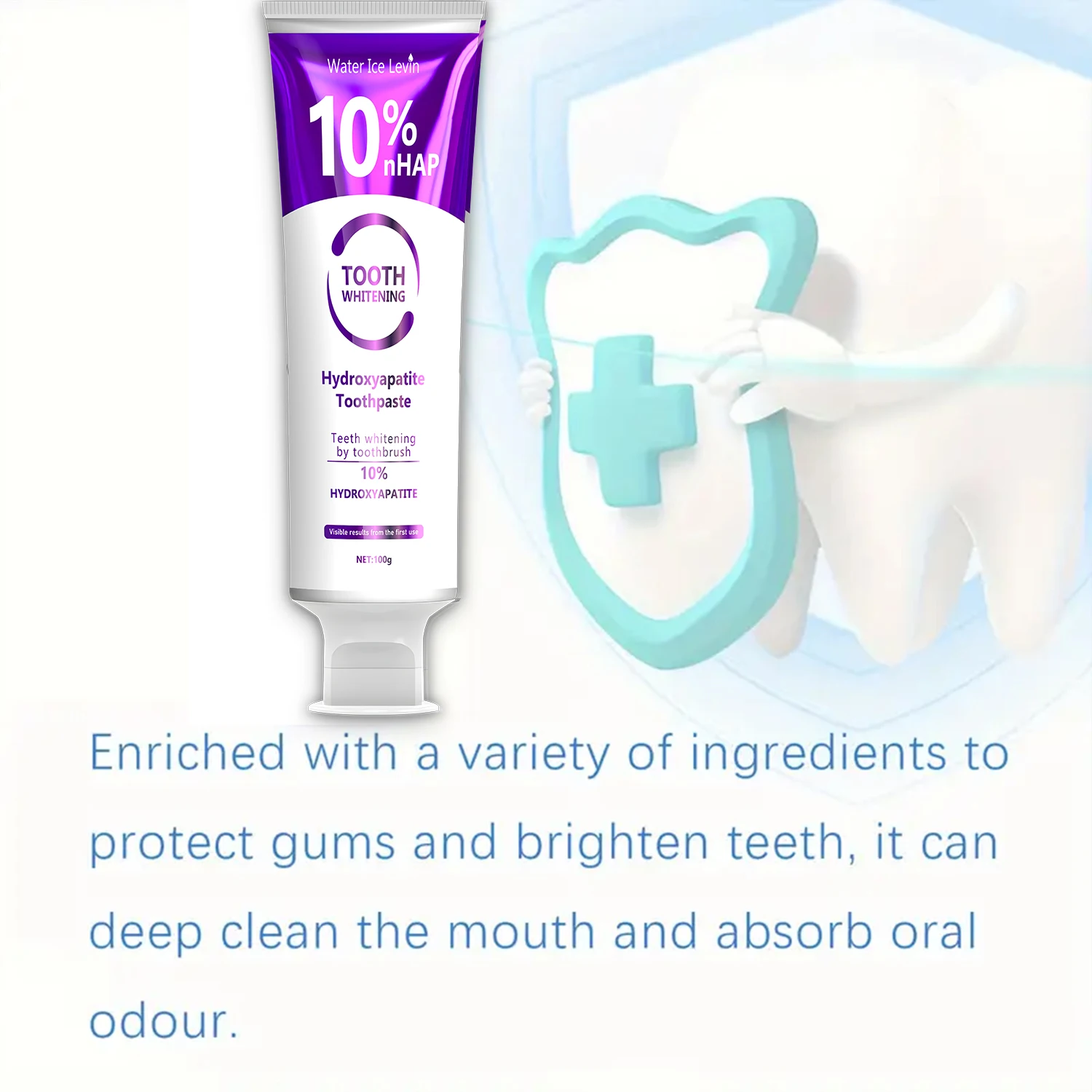 10% 나노산화수소 치약, 부드럽게 치아를 깨끗하게, 치아를 닦아줍니다, 딥 클렌징, 로맨틱 데이트, 매일 사용, 당황스러움에 작별 인사를 하고 자신감 있고 말합니다