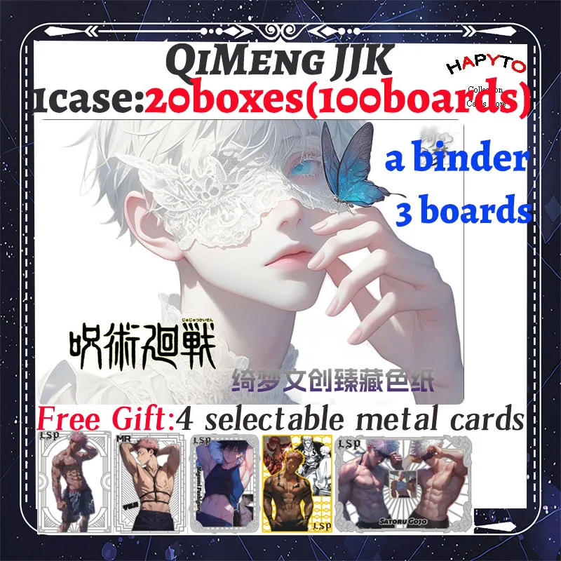 

2025 Newest QiMeng Culture JJK Jujutsu Kaisen JJK Colection Boards Booster Box Gojo Satoru Nanami Sukuna Hobby Chrismas Gift