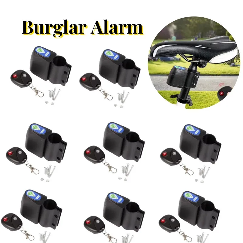 Burglar Alarm Easy-to-install Smart Shockproof Wireless Durable Smart Wireless Bike Lock Vibration Sensor Alarm System Portable