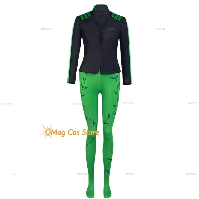 Poison Cosplay Ivy Ive Pamela Isley Costume Villain TV Outfit Pants Suit Anime Style 2024 Halloween Women Party Sexy Clothes