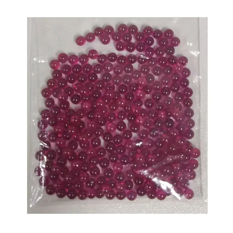 50Pcs/Pack 2mm & 3mm & 4mm Quartz Ball Ruby Balls Made From Synthetic Corundum Gems Stone