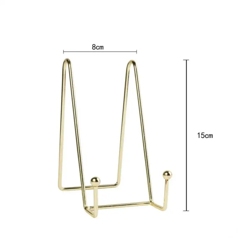 Iron Art Magazine Display Stand Dish Rack Plate Bowl Picture Frame Photo Book Pedestal Storage Holder Ornaments Dish Storage