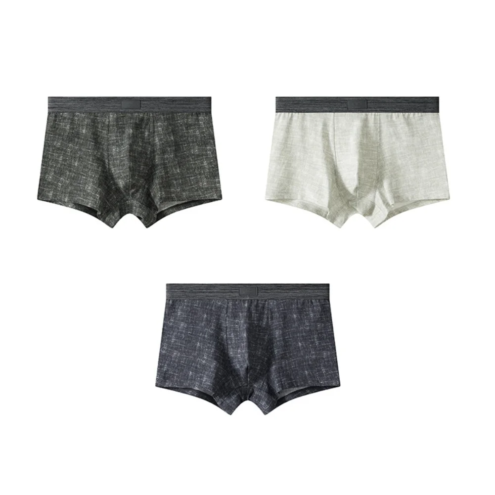 Casual Fitness Mens Boxer Underwear Comfortable Running Boxers Shorts Middle Waist U-shaped Pouch Boxer Briefs