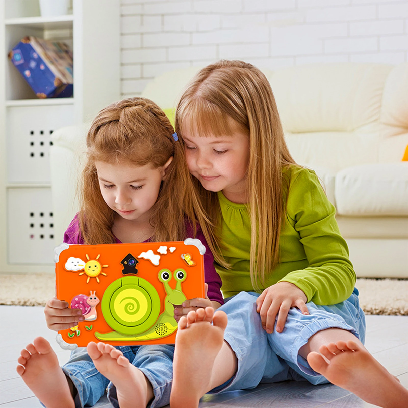 New 5G WiFi Android 14 Cartoon Pattern 7 Inch Quad Core 4GB RAM 64GB ROM Cheap And Simple Kids Learning machine Children's  Gift