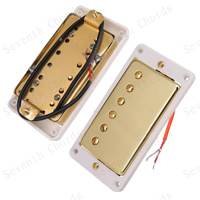 1 Paar Goldene Doppelspulen-Elektrogitarren-Tonabnehmer, Gitarrenzubehör, Teile für Musikinstrumente, Humbucker-Gitarren-Tonabnehmer – Detail 8