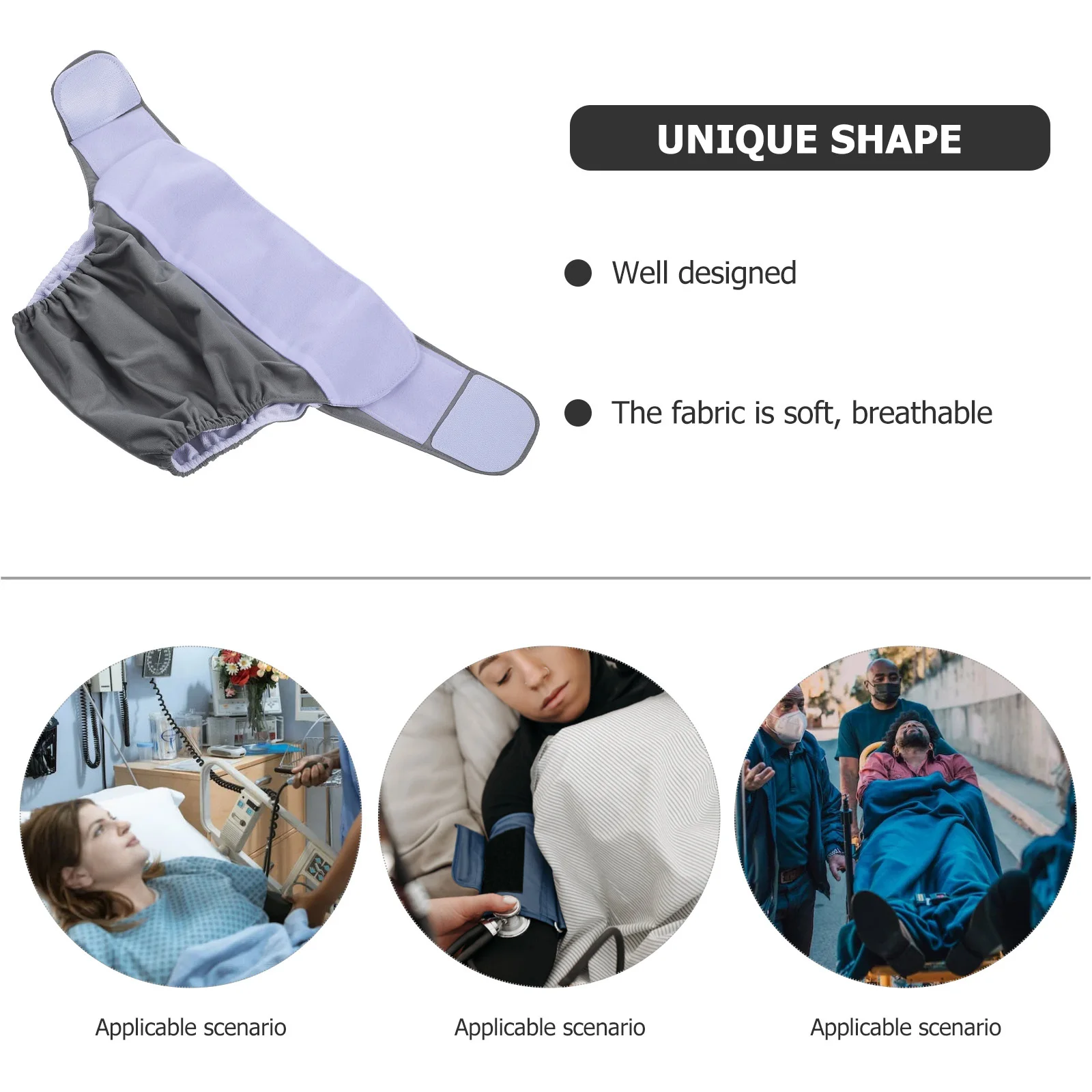 

1pc Reusable Washable Diaper Pants For Adults Large Adjustable Leakproof Comfortable For Elderly Disabled