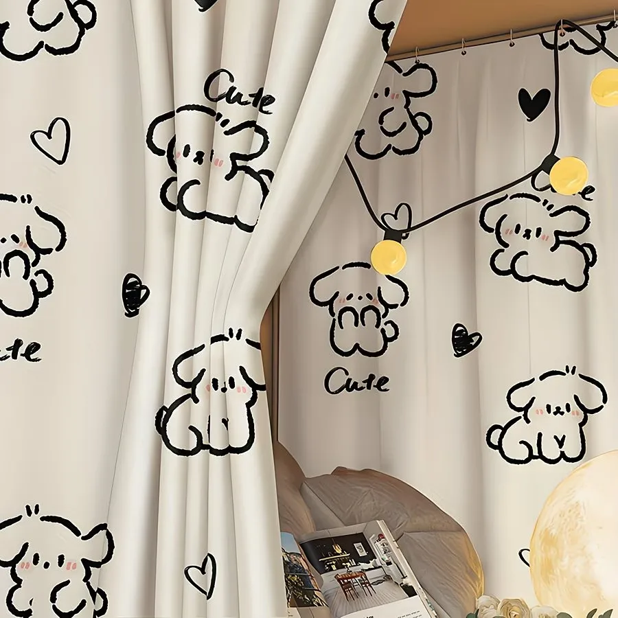 1 bedroom privacy bed curtain - blackout, approximately 200g lightweight fabric, machine washable, perfect for home, dormitory