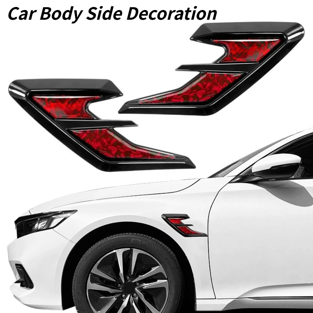 

For Universal Car Fender Side Trim Sticker New Carbon Fiber Texture Forged Style Personalized Body Decoration Accessories