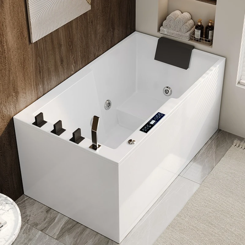 حوض استحمام منزلي صغير من الأكريليك، حوض استحمام ياباني عميق لركوب الأمواج، حوض استحمام ثرموستاتي ذكي #1