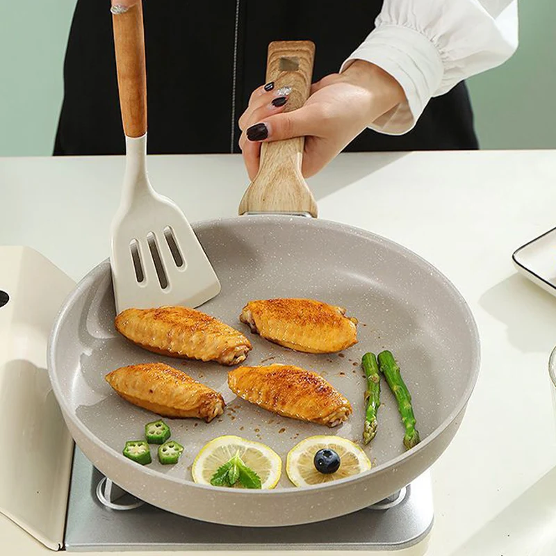 Saucepan Nonstick Pot Non-Stick Pan Wok Pan Frying Pan Home Steak Skillet Pancake Fried Induction Cookware Gas stove Special