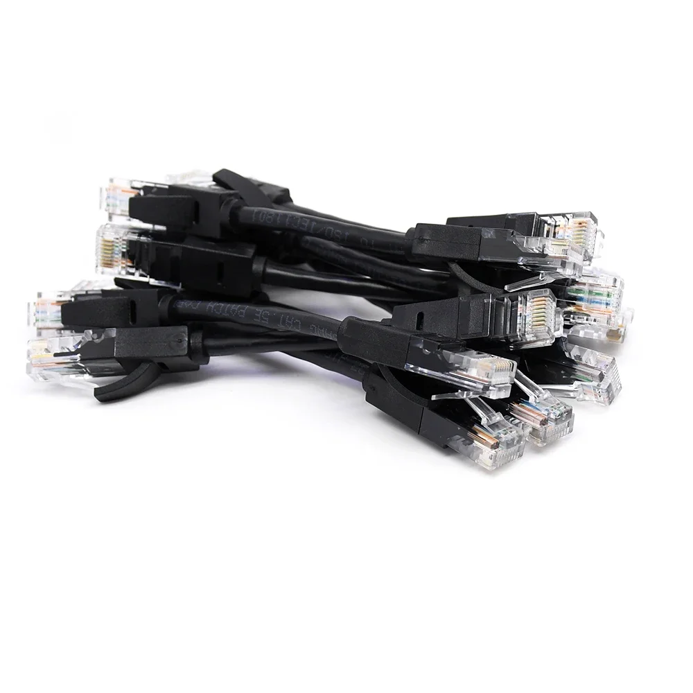 15cm 0.5Ft cat 5e Ethernet Cable Lan cable High Speed RJ45 Network Router Computer Cable Black color