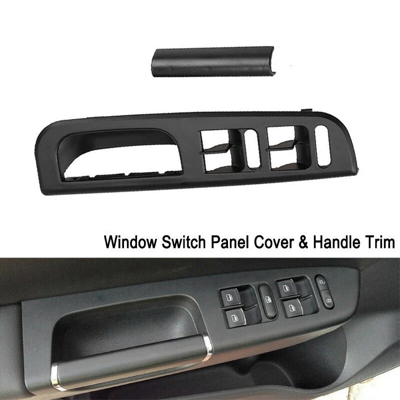 Left Front Door Window Glass Lift Button Control Switch Panel Door Handle Cover for Golf 4 Jetta MK4 Bora 1998-2004