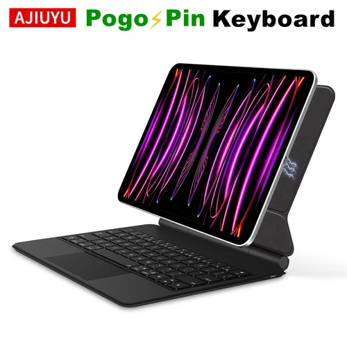 Imagen 1 del producto Teclado inteligente Smart Pogo PIN Plug&Play Magic Keyboard para iPad Pro 11/12.9/13 Air 11 13 pulgadas M5 M4 M3 M2 Air 4/5/6/7 10.9 con funda multitáctil