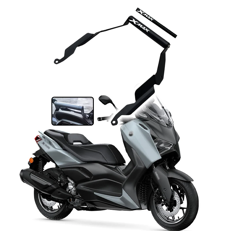 

New Motorcycle Accessories Phone Holder Stand GPS Navigation Plate Bracket For YAMAHA XMAX350 X-MAX 350 Tech Max+2025-