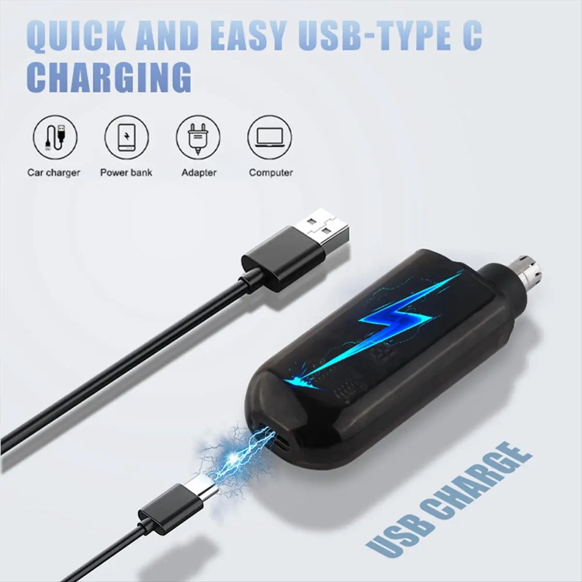 

(A61K) Nose Hair Trimmer Portable Trimmer for Nose Mini Nose and Ear Hair Trimmer Portable Nose Trimmer Rechargeable Trimmer