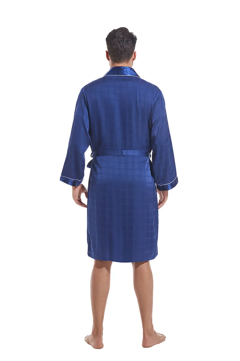Men Plus Size 3Xl Kimono Bathrobe Gown 2Pcs Robe Shorts Sleepwear Pajamas Set Nightwear Causal Nightgown Lounge Sexy Nightdress