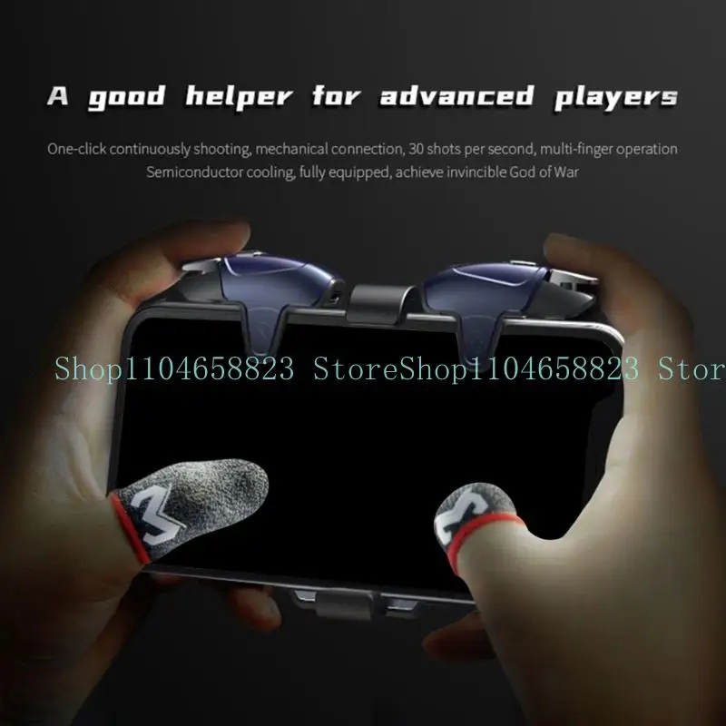 652F Finger Cover Game Controller For PUBG Sweat Proof Non-Scratch Sensitive for Touch Screen Gaming Finger Thumb Sleeve Glov