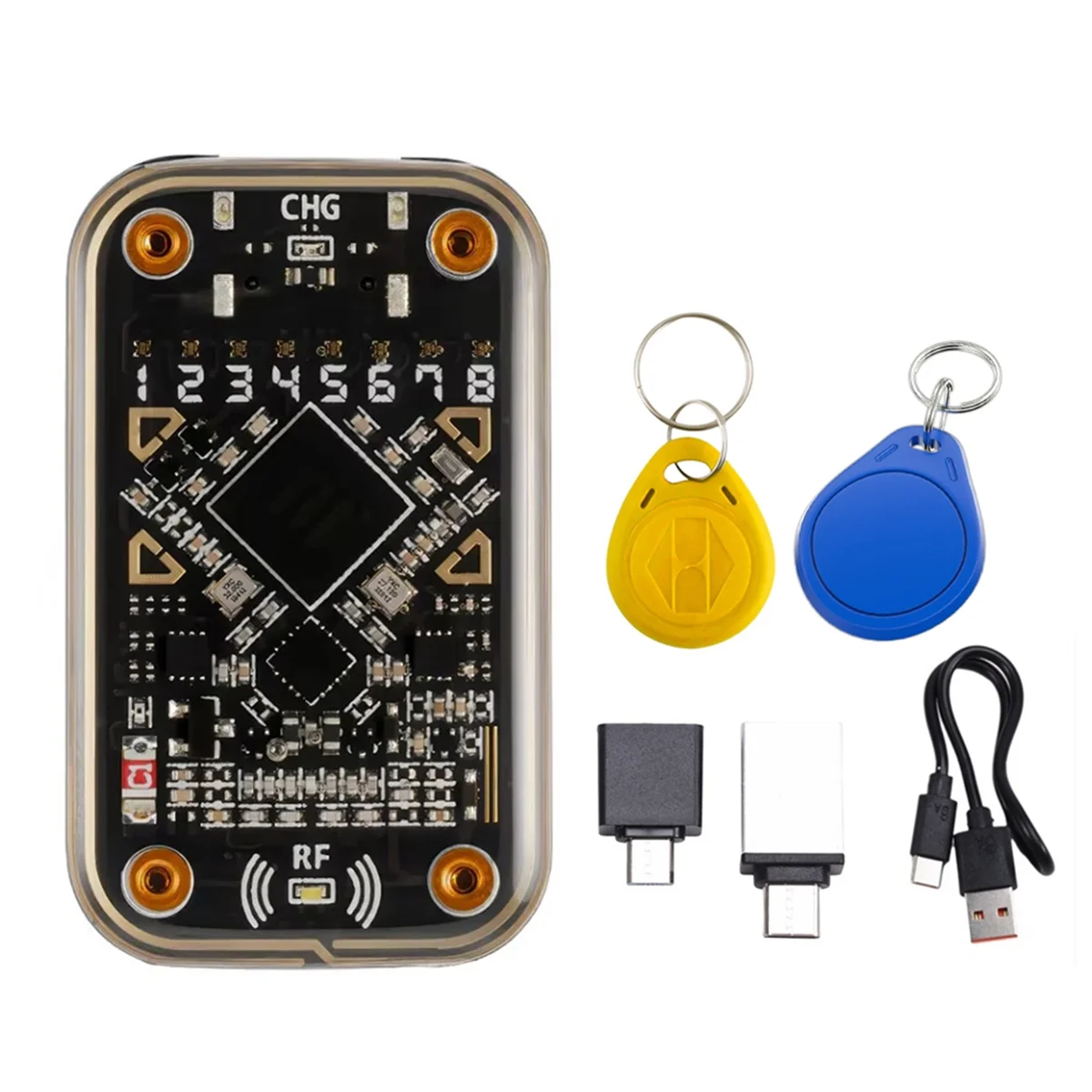 

A07I RFID-считыватель смарт-чипов + брелок QID/5200 Хамелеон ультра бесконтактный эмулятор смарт-карт 125 кГц 13,56 МГц декодирование значка