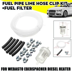 Car Air Parking Heater Tube Fuel Tank Sender Pipe Pick Up Hose Kit For Webasto Eberspacher Diesel Heater Hose Clip
